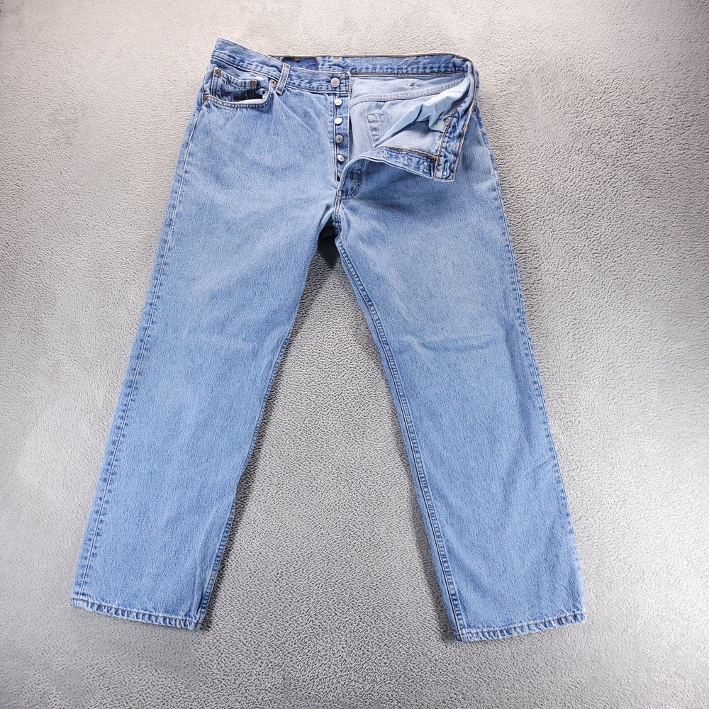 VTG Levis 501 Jeans Mens 40x30 Blue Regular Straight Button Fly Made In USA 90s